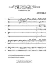 ARR. CARY RATCLIFF: ANGELS WE HAVE HEARD ON HIGH (LES ANGES DANS NOS COMPAGNES)