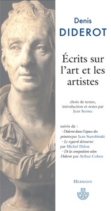 ECRITS SUR L'ART ET LES ARTISTES - DIDEROT ESPACE PEINTRES STAROBINSKI REGARD DETOURNE MICHEL DELON