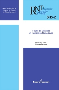 REVUE DES NOUVELLES TECHNOLOGIES DE L'INFORMATION, N  SHS-2 - FOUILLE DE DONNEES ET HUMANITES NUMERI