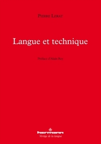 LANGUE ET TECHNIQUE