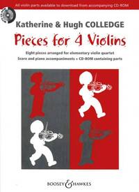 PIECES FOR 4 VIOLINS +CD