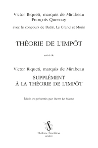 THÉORIE DE L'IMPÔT