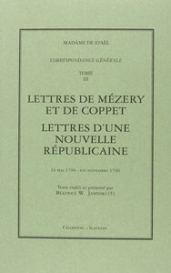 Correspondance générale T3. 1794-1796