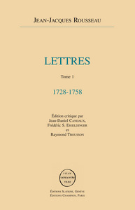 Lettres de Rousseau. 7 volumes reliés