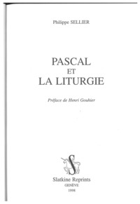 Pascal et la liturgie