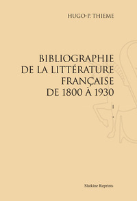 Bibliographie de la littérature française de 1800 à 1930 (1933). Pack de 3 volumes