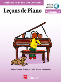 KREADER, KERN : METHODE DE PIANO HAL LEONARD - LECONS DE PIANO, VOLUME 2 - RECUEIL + AUDIO ONLINE