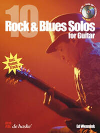 10 ROCK & BLUES SOLOS FOR GUITAR GUITARE +CD