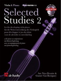 NICO DEZAIRE : SELECTED STUDIES 2 FOR THE DEVELOPPING VIOLA PLAYER - RECUEIL + CD (ALTO)