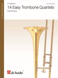 14 EASY TROMBONE QUARTETS - 4 TROMBONES -PARTITION+PARTIES SEPAREES