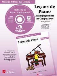 CD SEUL - LECONS DE PIANO, VOLUME 2 (CD) METHODE DE PIANO HAL LEONARD - ACCOMPAGNEMENT PIANO