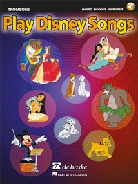 JAAP KASTELEIN -  PLAY DISNEY SONGS - TROMBONE - RECUEIL + ENREGISTREMENT(S) EN LIGNE - CLE DE FA