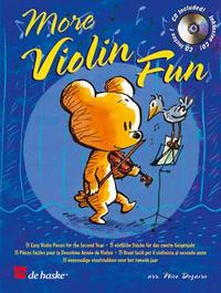 DINIE GOEDHART :  MORE VIOLIN FUN - 15 EASY VIOLIN PIECES FOR THE SECOND YEAR - RECUEIL + CD