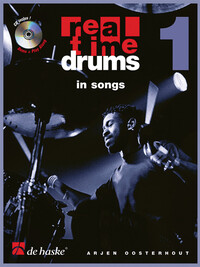 ARJEN OOSTERHOUT : REAL TIME DRUMS IN SONGS (F) - RECUEIL + CD - VERSION FRANCAISE