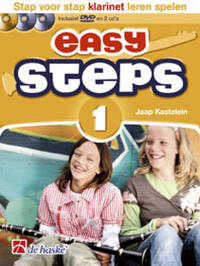EASY STEPS 1 KLARINET STAP VOOR STAP KLARINET LEREN SPELEN - RECUEIL + CD + DVD