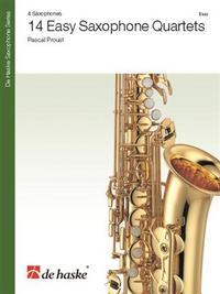 14 EASY SAXOPHONE QUARTETS SAXOPHONES -PARTITION+PARTIES SEPAREES