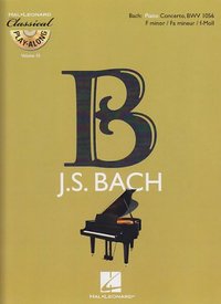 JOHANN SEBASTIAN BACH  : PIANO CONCERTO IN F MINOR, BWV 1056 - RECUEIL + CD