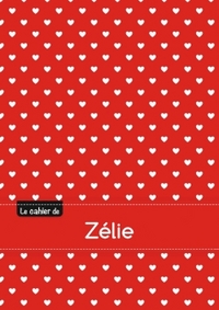 CAHIER ZELIE BLANC,96P,A5 PETITSCoeURS