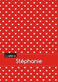 CAHIER STEPHANIE BLANC,96P,A5 PETITSCoeURS
