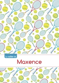 CAHIER MAXENCE BLANC,96P,A5 TENNIS