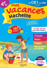 MES VACANCES HACHETTE - DU CE1 AU CE2 - CAHIER DE VACANCES 2022