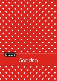 CAHIER SANDRA BLANC,96P,A5 PETITSCoeURS