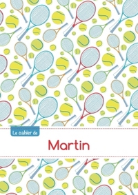CAHIER MARTIN BLANC,96P,A5 TENNIS