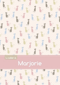 CAHIER MARJORIE BLANC,96P,A5 CHATS
