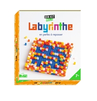 Labyrinthe en perles à repasser - mini coffret avec accessoires