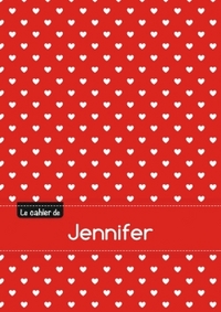 Le cahier de Jennifer - Blanc, 96p, A5 - Petits c urs