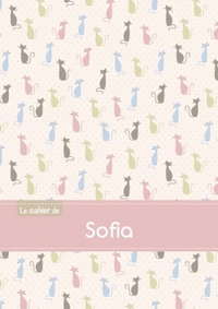 CAHIER SOFIA BLANC,96P,A5 CHATS