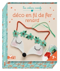 DECO EN FIL DE FER RENARD - MINI COFFRET AVEC ACCESSOIRES