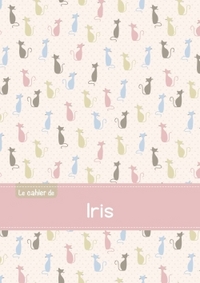 Le cahier d'Iris - Blanc, 96p, A5 - Chats