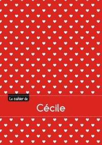 Le cahier de Cécile - Blanc, 96p, A5 - Petits c urs