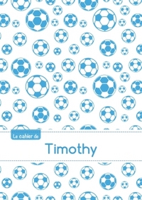 CAHIER TIMOTHY BLANC,96P,A5 FOOTBALLMARSEILLE