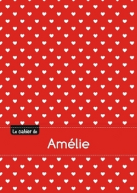 Le cahier d'Amélie - Blanc, 96p, A5 - Petits c urs