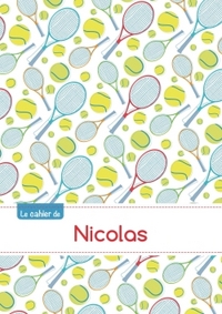 CAHIER NICOLAS BLANC,96P,A5 TENNIS