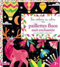 PAILLETTES FLUO NUIT ENCHANTEE - BOITE AVEC ACCESSOIRES