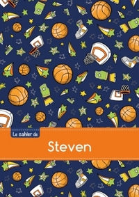 CAHIER STEVEN BLANC,96P,A5 BASKETBALL