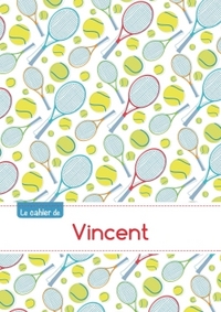 CAHIER VINCENT BLANC,96P,A5 TENNIS