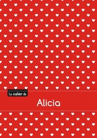 Le cahier d'Alicia - Blanc, 96p, A5 - Petits c urs