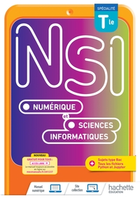 Numérique et Sciences Informatiques Tle spécialité, Livre de l'élève