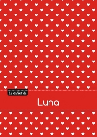 CAHIER LUNA BLANC,96P,A5 PETITSCoeURS