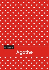 Le cahier d'Agathe - Petits carreaux, 96p, A5 - Petits c urs