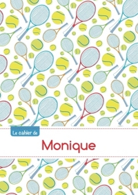 CAHIER MONIQUE BLANC,96P,A5 TENNIS