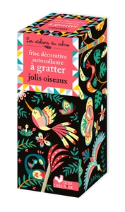 FRISE DECORATIVE AUTOCOLLANTE A GRATTER OISEAUX