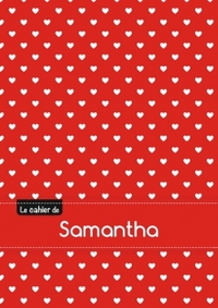 CAHIER SAMANTHA BLANC,96P,A5 PETITSCoeURS