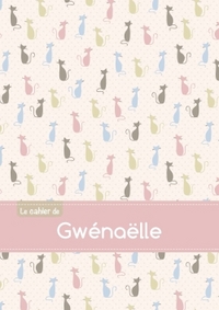 Le cahier de Gwénaëlle - Blanc, 96p, A5 - Chats