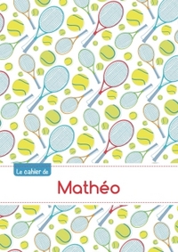 CAHIER MATHEO BLANC,96P,A5 TENNIS
