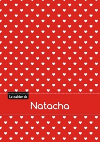 CAHIER NATACHA BLANC,96P,A5 PETITSCoeURS